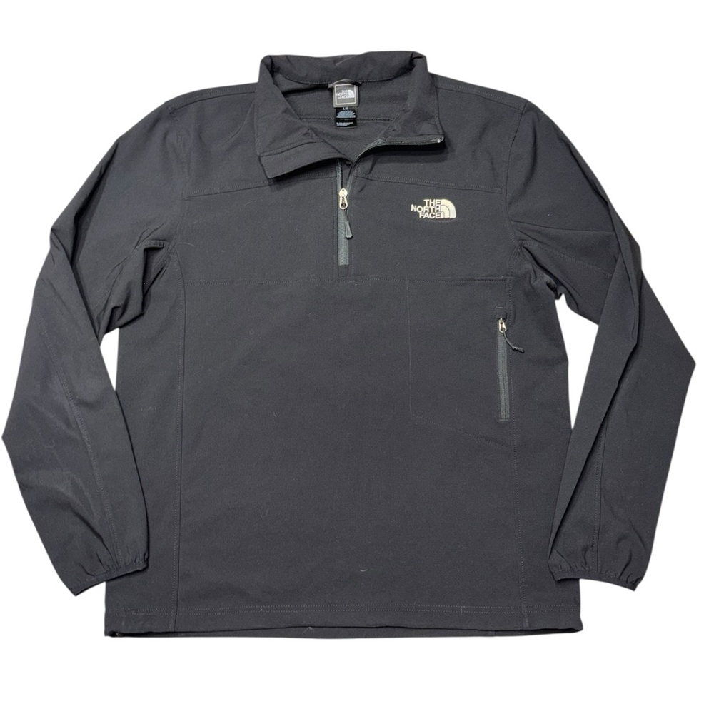The North Face Men's Black Full Zip Windbreaker Jacket Size Large